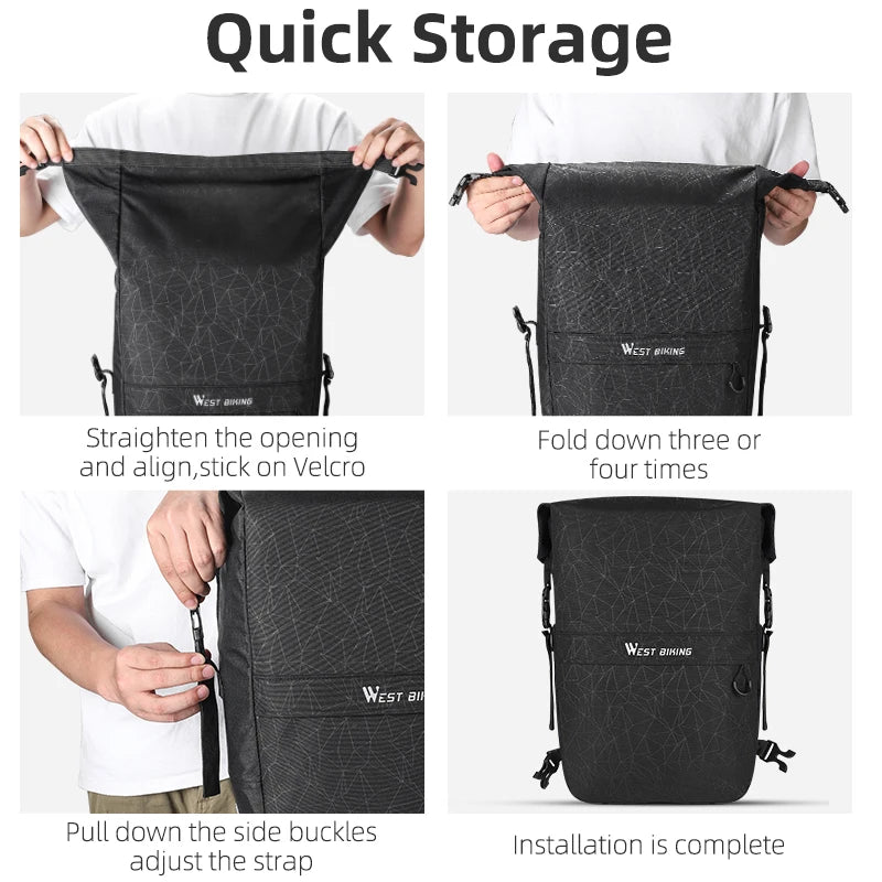 West Biking Pannier Bag Multifunctional Bike Carrier