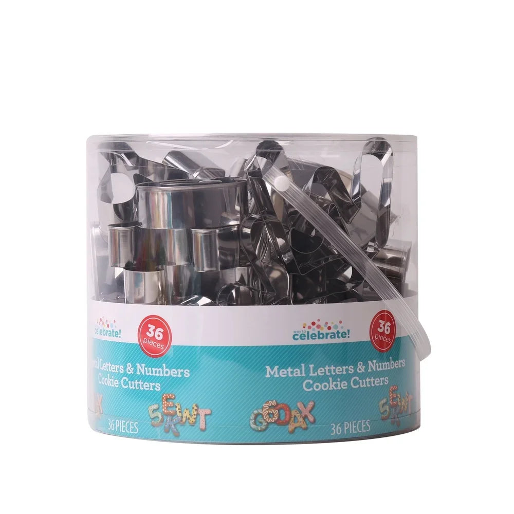 Cookie Tools Stainless Alphabet Number Cutters Durable Set