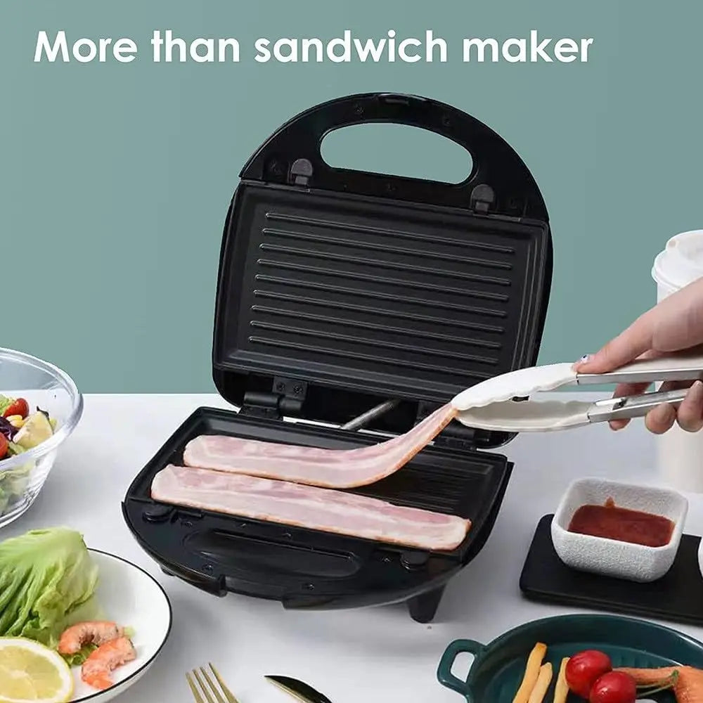 Iosn 3 In 1 Sandwich And Waffle Maker With Removable Trays