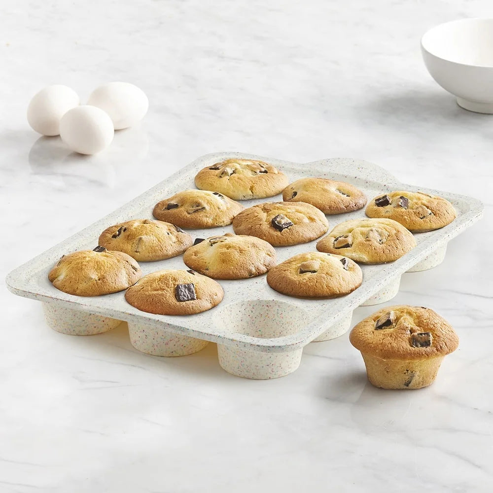 Feature Multicolor Silicone Muffin Pan Nonstick 4 Pack