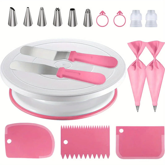 XMSJ 18 Piece Cake Decorating Set For Beginners And Pros