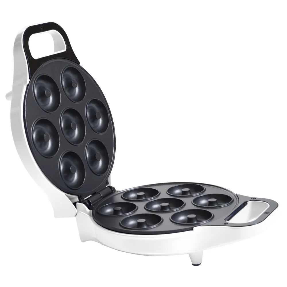 Nonstick Mini Donut Maker Machine Home Baking Healthy Treats Easy Clean Fun Activity with Kids Up to 7 Donuts at Once