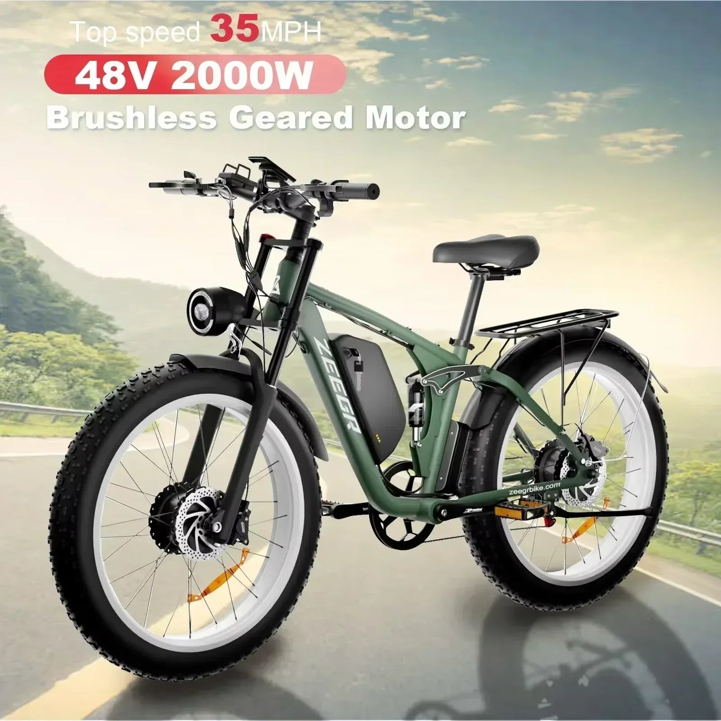 S1 2000W 48V Ebike Electric Bicycle With Hydraulic Brakes