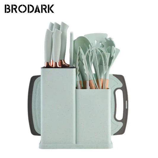 Hign Concerned Silicone Kitchenware Set 19pcs Utensils
