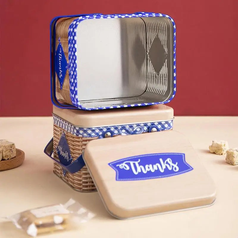 Candy Cookie Storage Box Large capacity portable baking snack storage tin box Eco-friendly creative candy collection souvenir