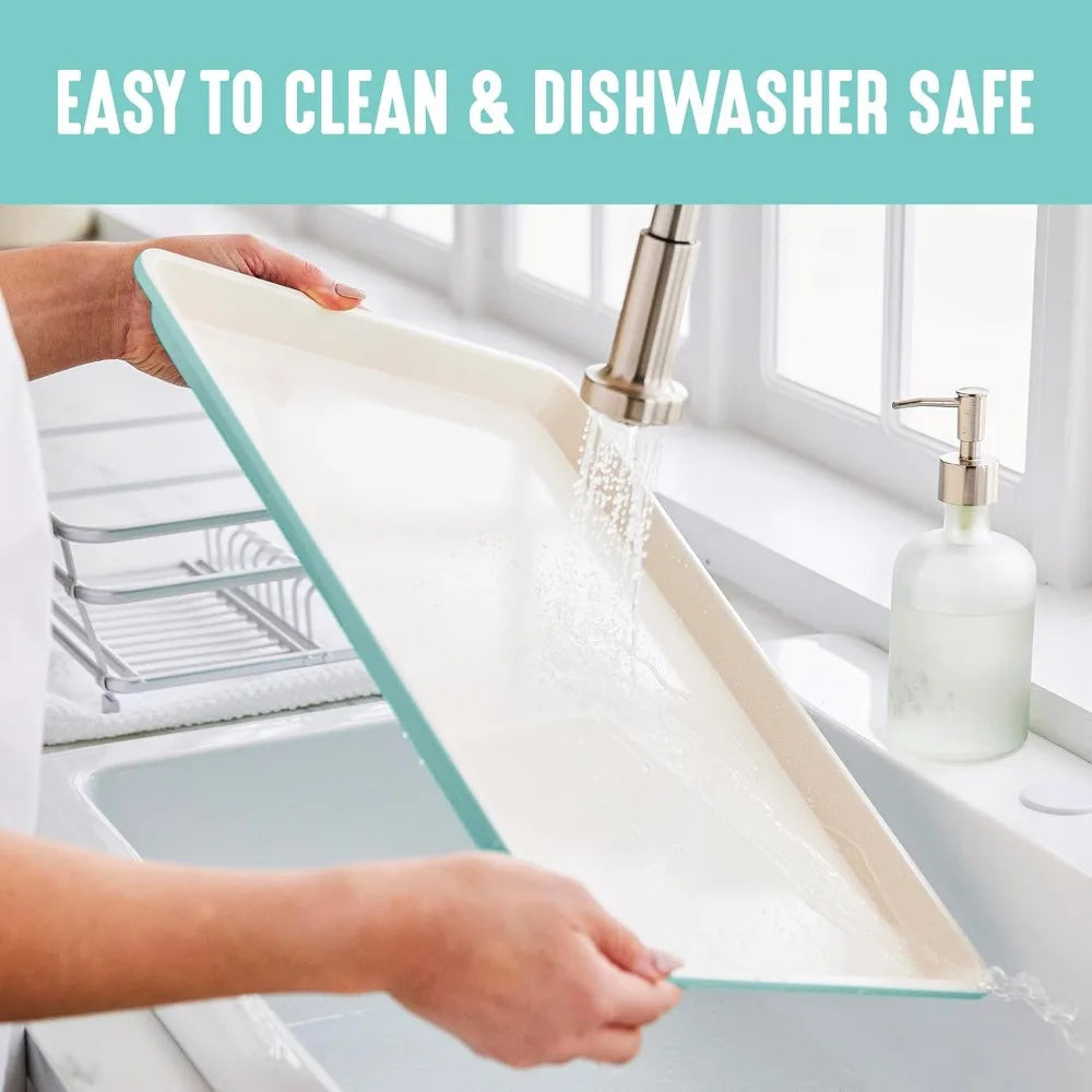 Ceramic Nonstick Bakeware Set PFAS Free Dishwasher Safe