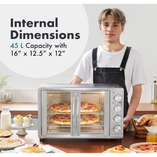 Hign-Concerned French Door Convection Oven With Rotisserie