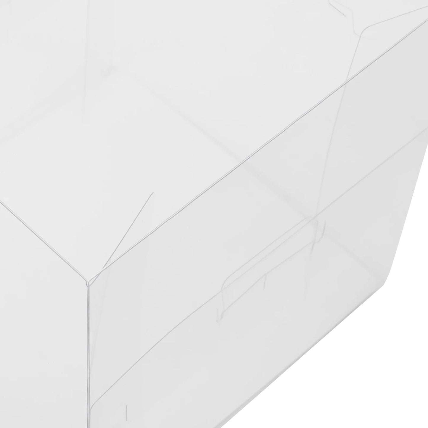 50Pcs Clear Party Cake Boxes with Handles, 5.5" Dessert Gift Packaging Container for Birthday Wedding Christmas Cookies