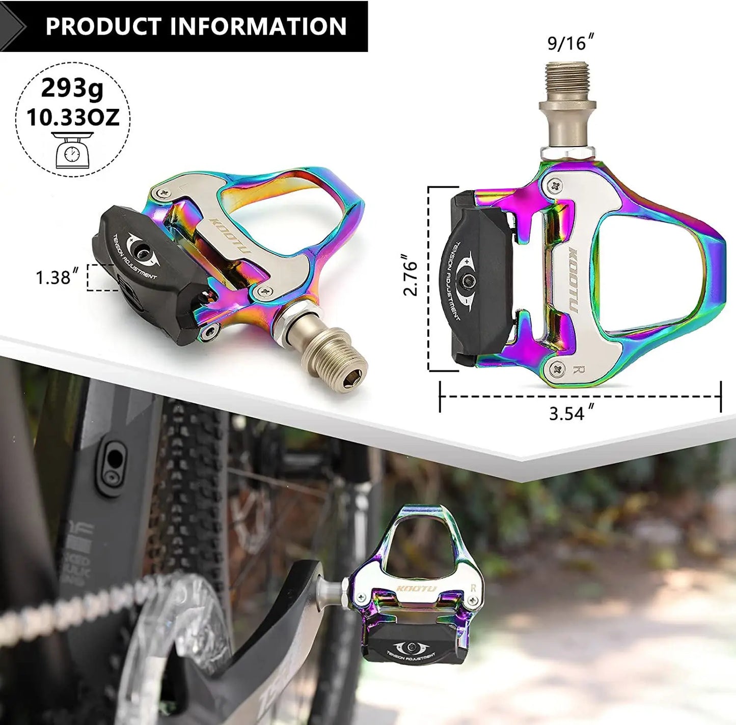 Road Bike Clipless Pedals With Sealed Bearings For Shimano