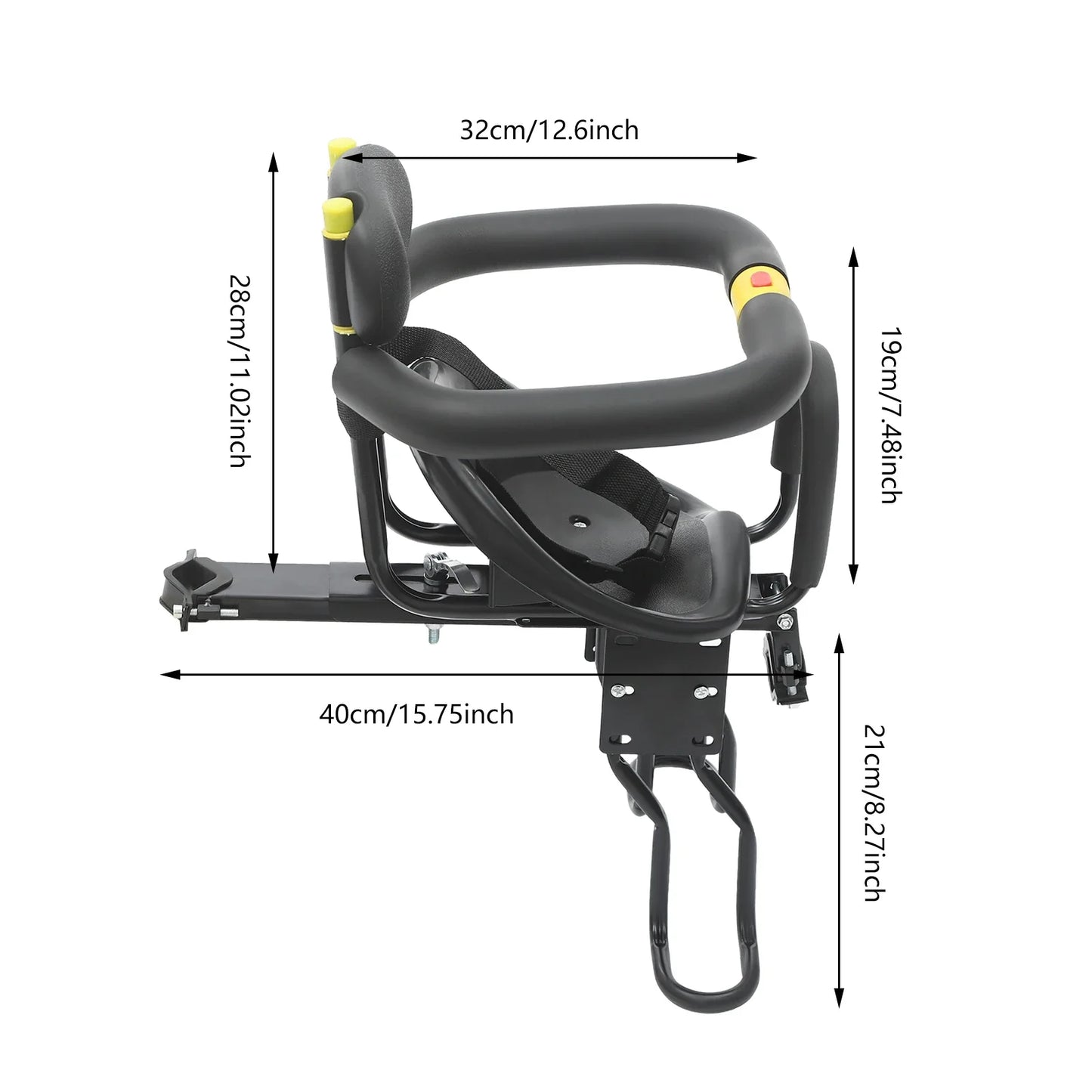 Hign Concerned Front Mount Child Bicycle Seat Carrier