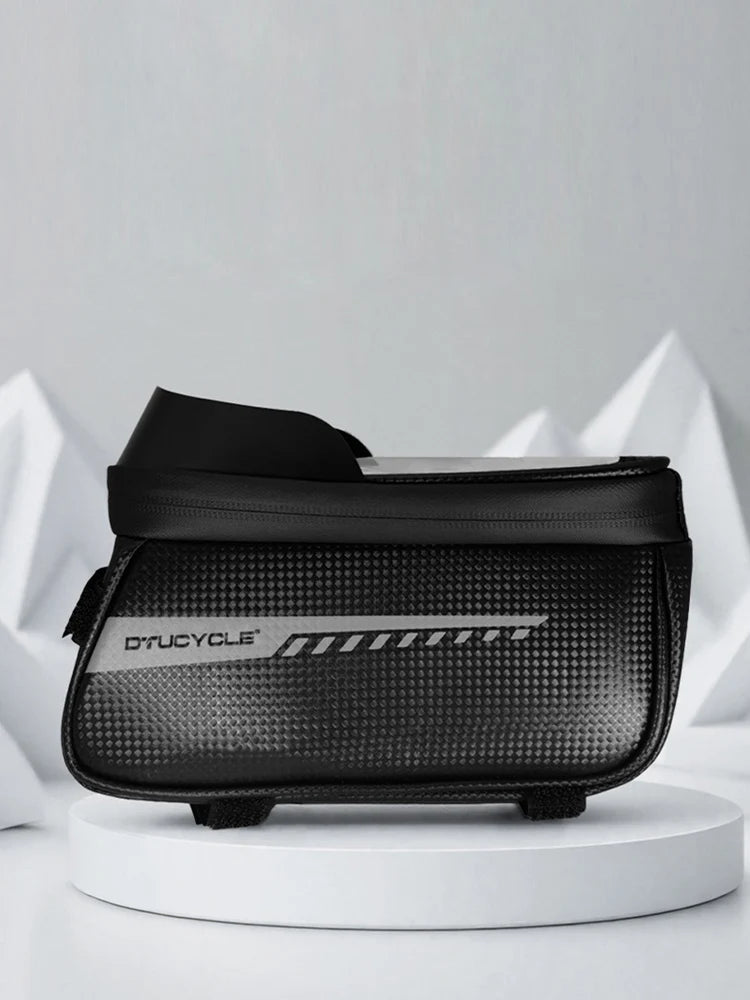 Hign-Concerned Bike Front Frame Bag Phone Holder Pouch