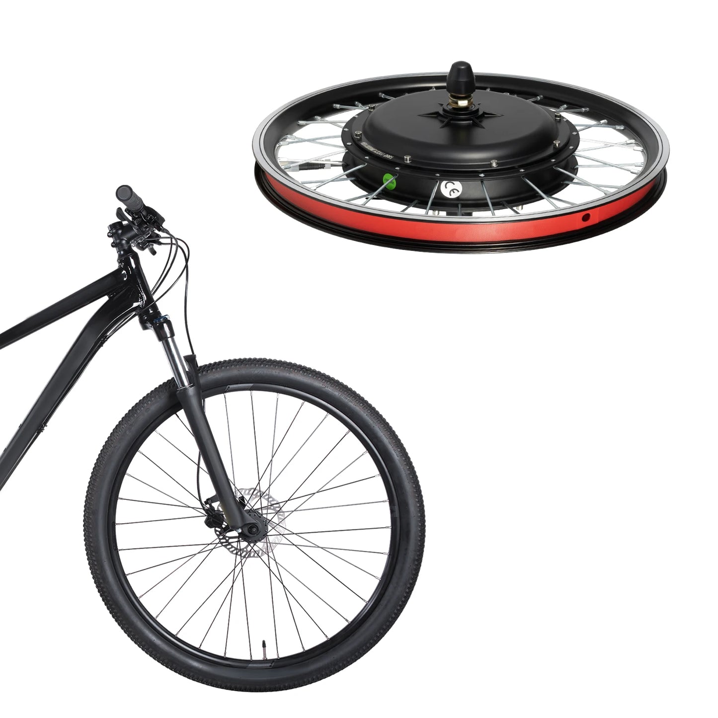 Hign-concerned 48V 1000W Front Wheel E Bike Conversion Kit