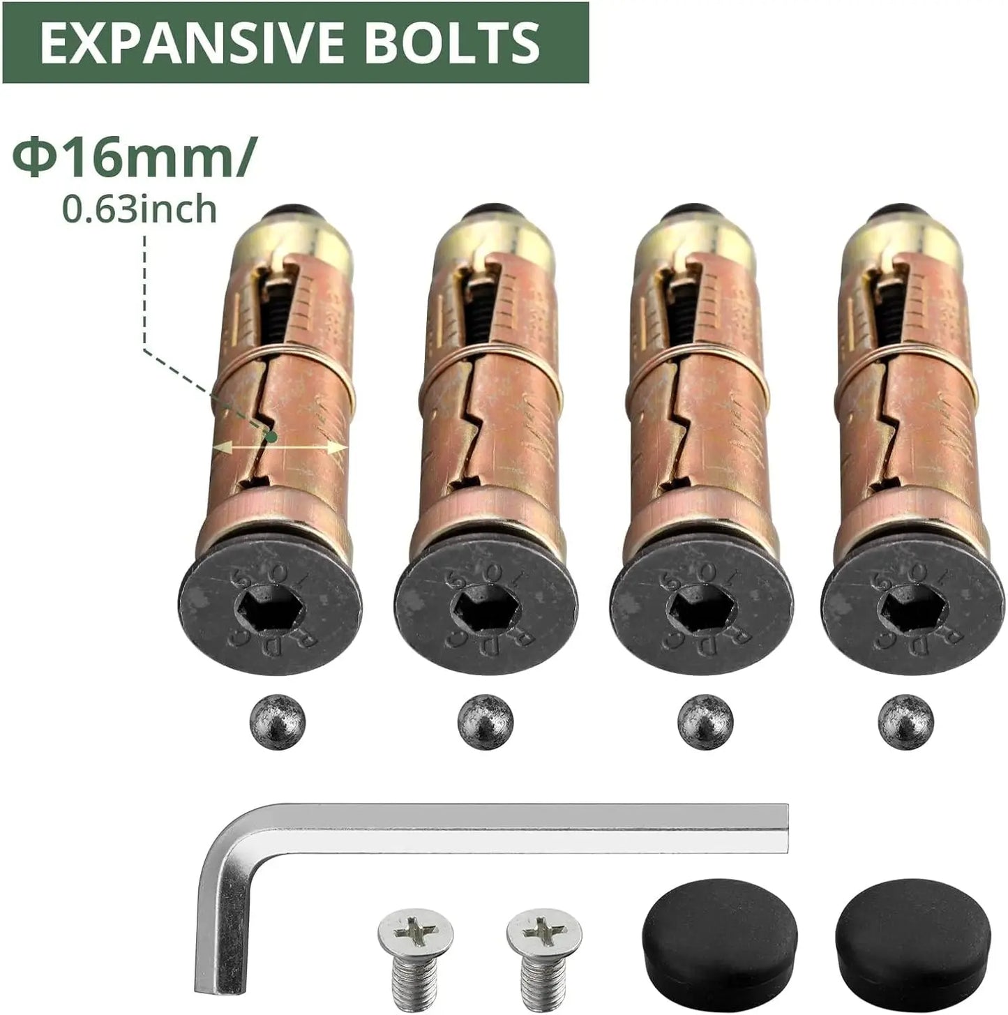 EYPINS Security Ground Anchor For Motorcycles And Bicycles