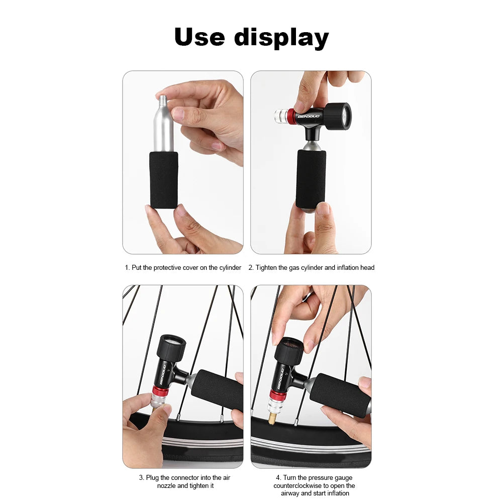 Hign-concerned Mini CO2 Bicycle Pump For Road And Mountain
