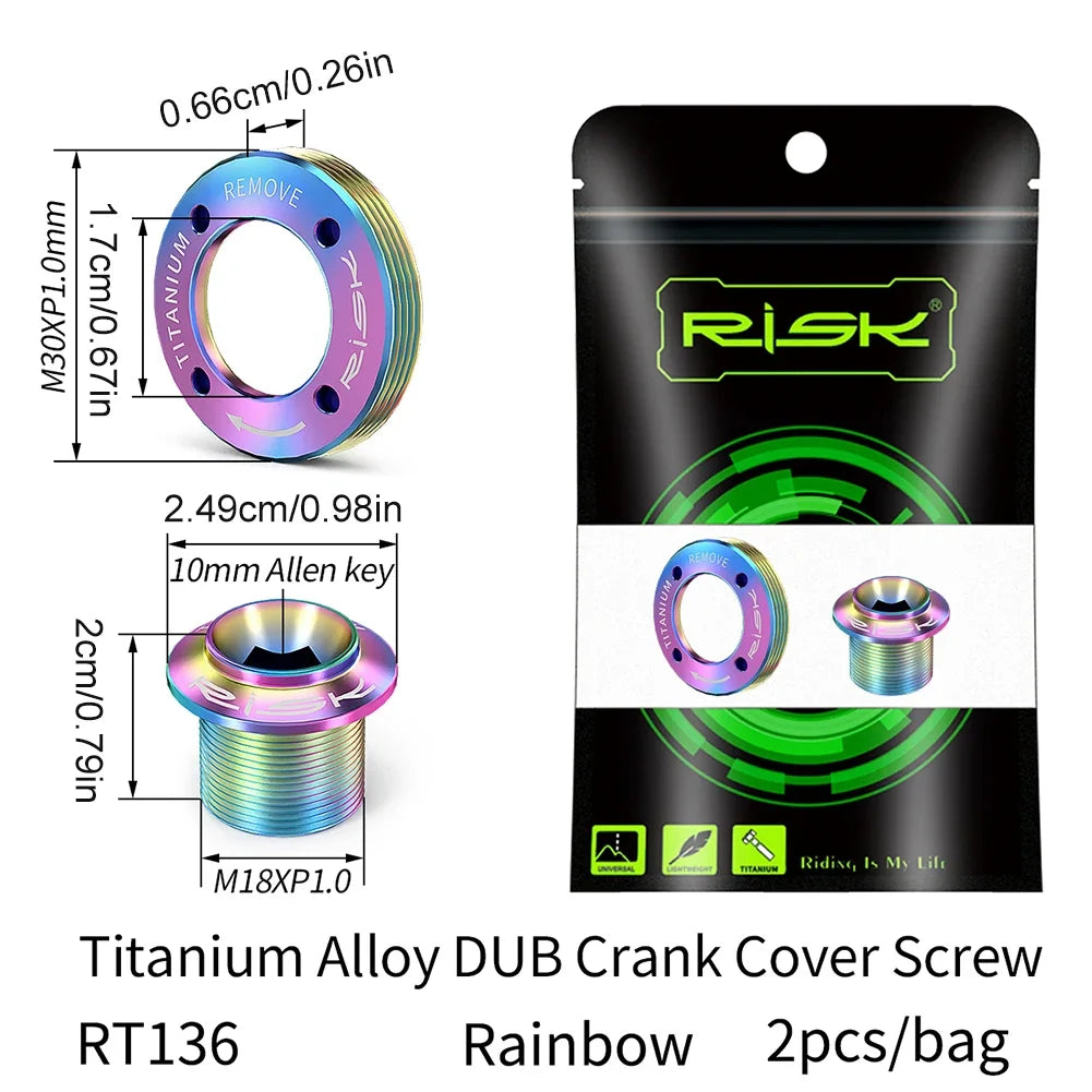 RISKH Bicycle Crank Arm Cap Screw For SRAM NX GXTitanium