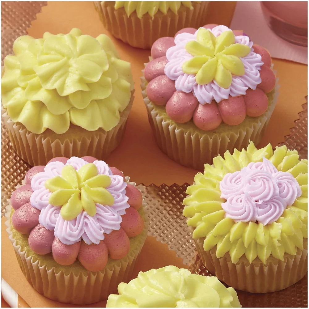 XMSJCake Tools Cupcake Decorating Book Set Spatula Tips