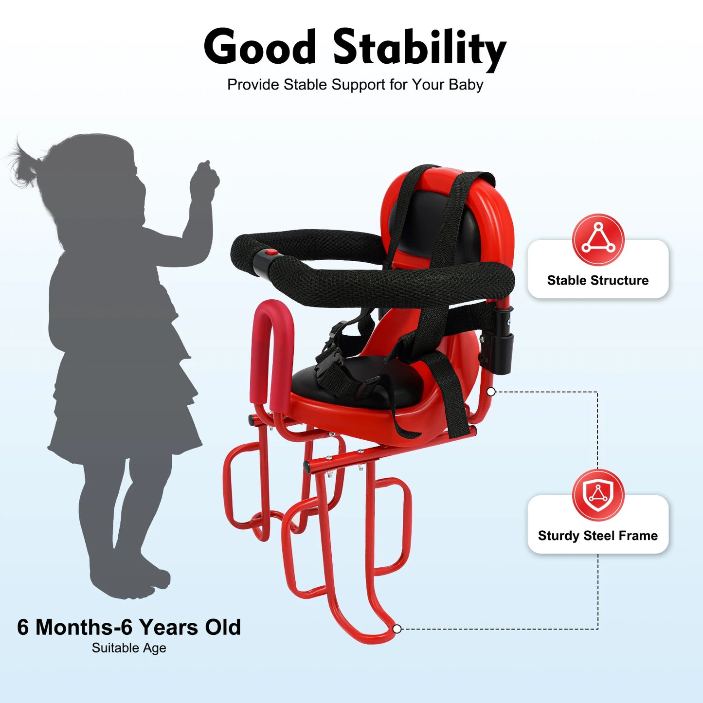 Hign-Concerned Rear Mounted Child Bicycle Seat Mountain Road