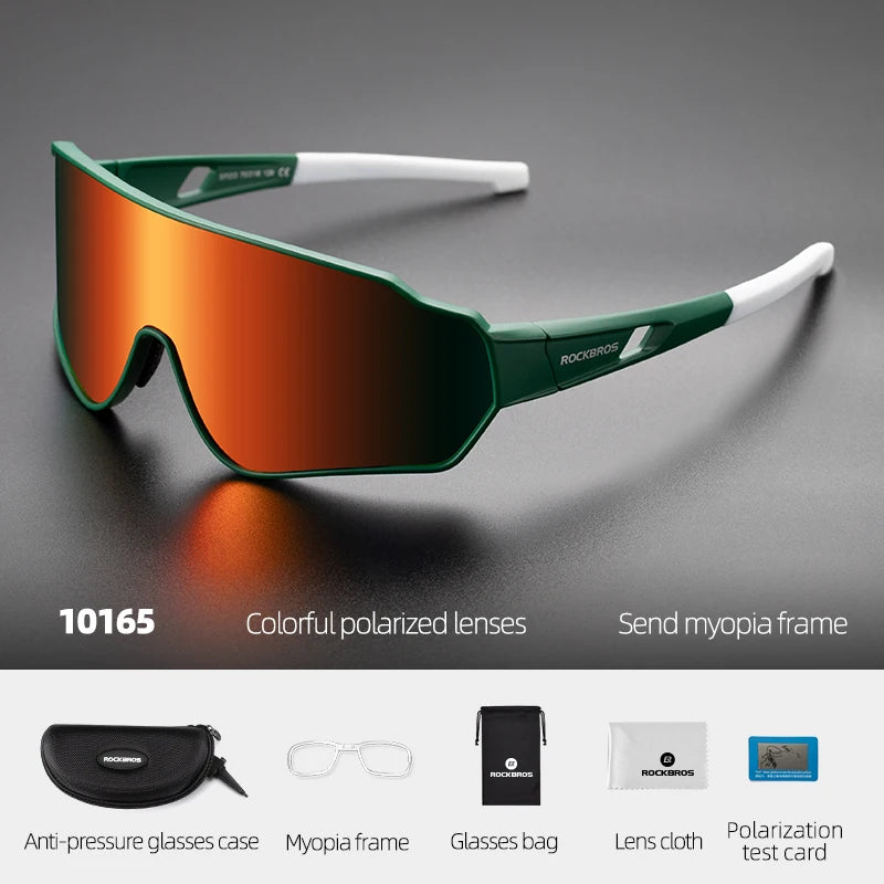 ROCKBROS Cycling Glasses Men Women Photochromic Polarized Outdoor Sport Sunglasses Eyewear Inner Frame Bike Glasses Goggles